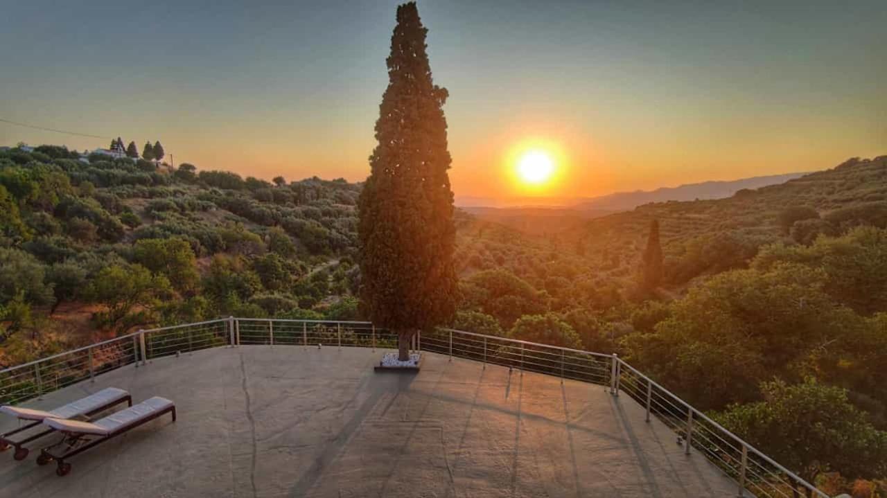 Villa Irini - Cretan Luxury Villa With Amazing View Paraspori  Exteriér fotografie