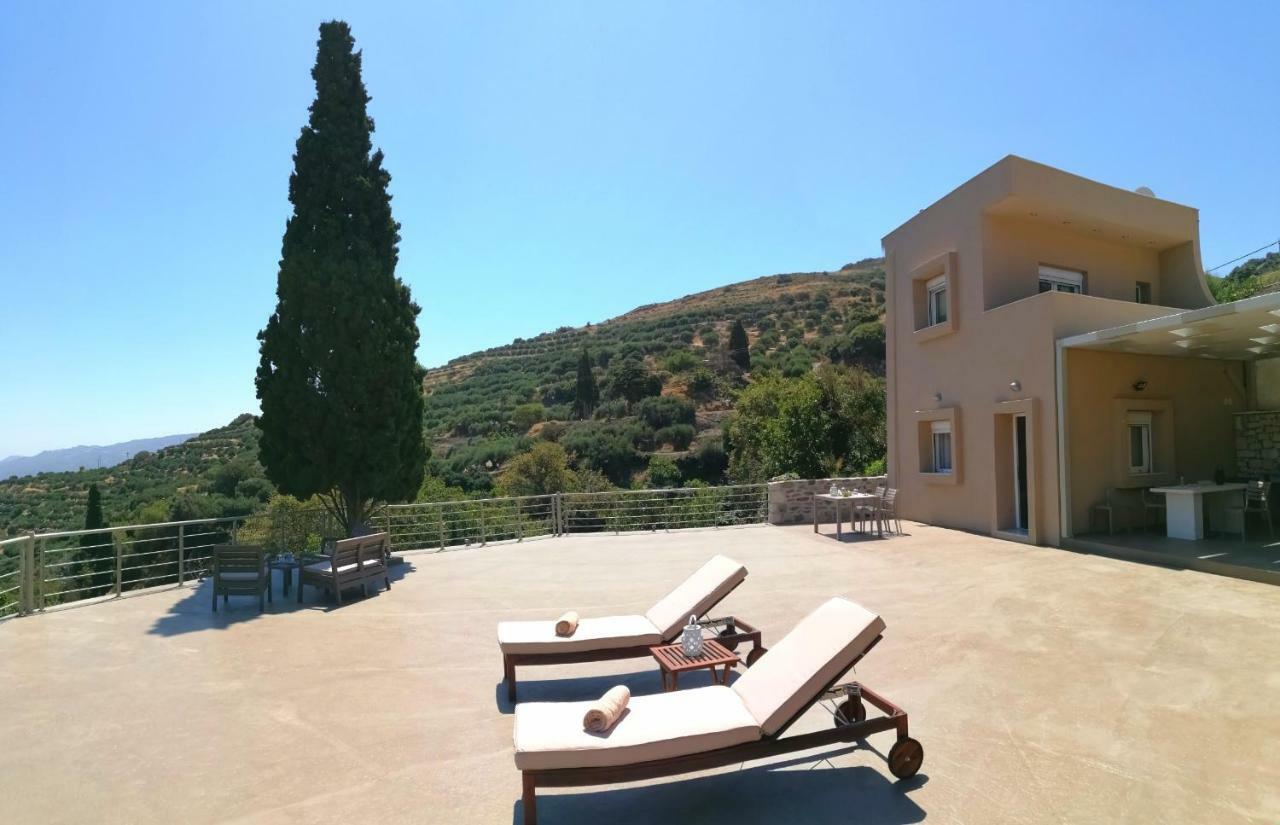 Villa Irini - Cretan Luxury Villa With Amazing View Paraspori  Exteriér fotografie